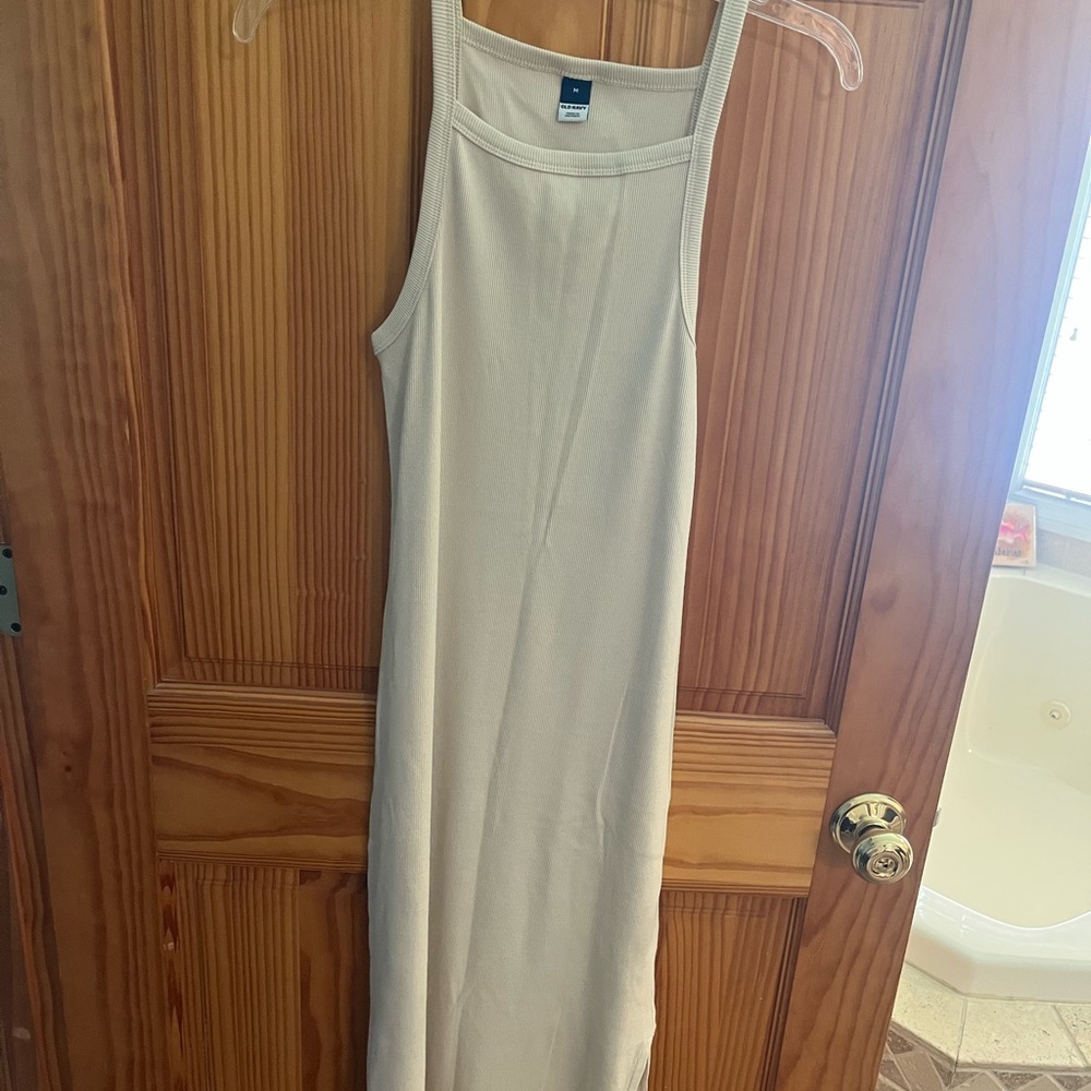 Old Navy Cream Maxi Dress